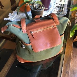 Lily Jade Madeline - Green Canvas w/ leather